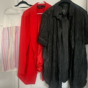 Torrid Black Gauze Shirt Dress